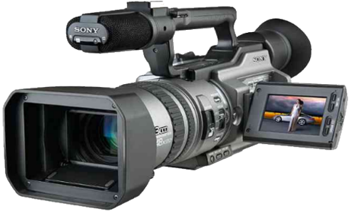 Video Camera Png Hd - Sony Dcr Vx2100 (494x313), Png Download