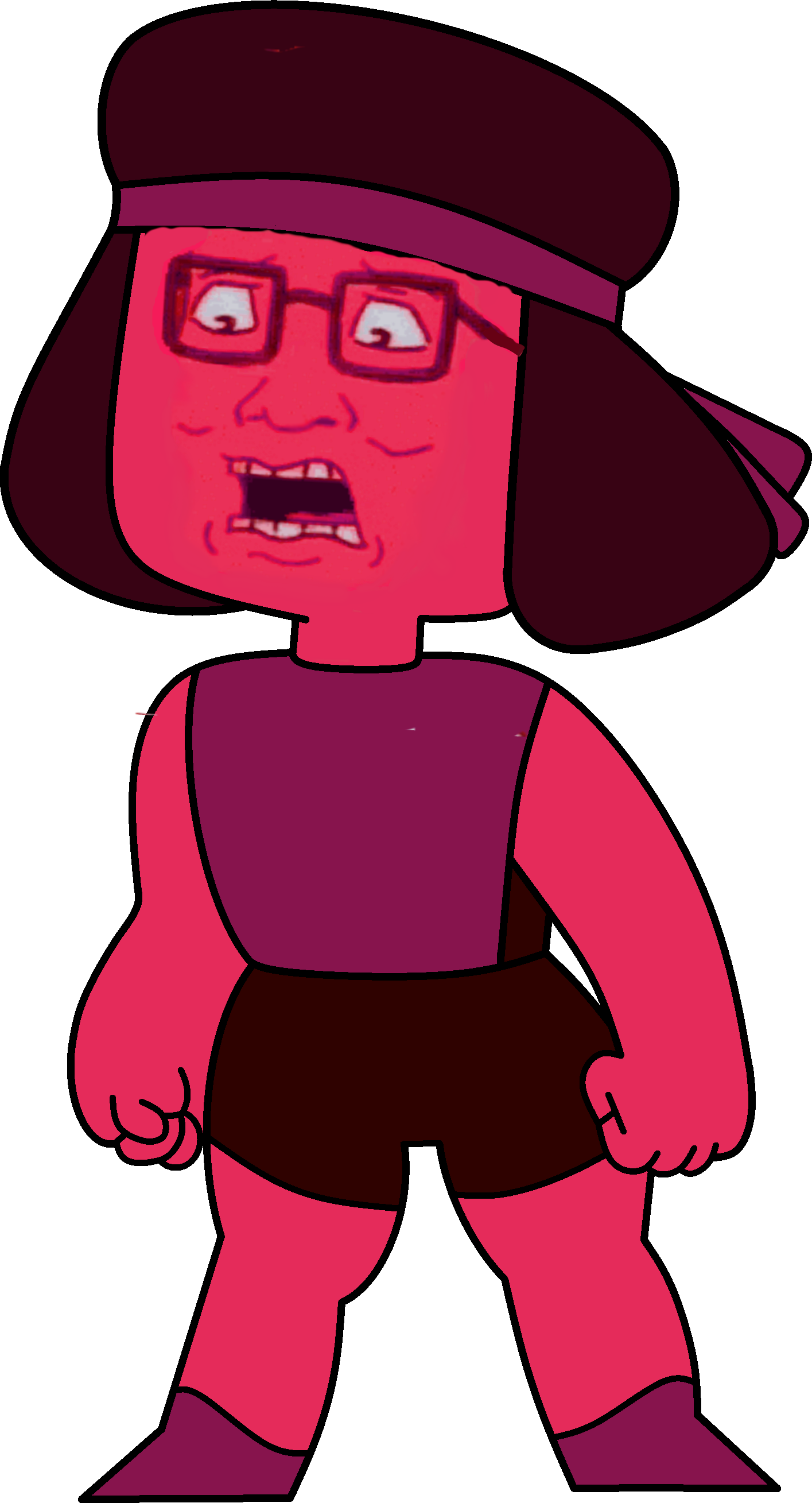 Bwaaaaah - Rubi De Steven Universo (1415x2618), Png Download