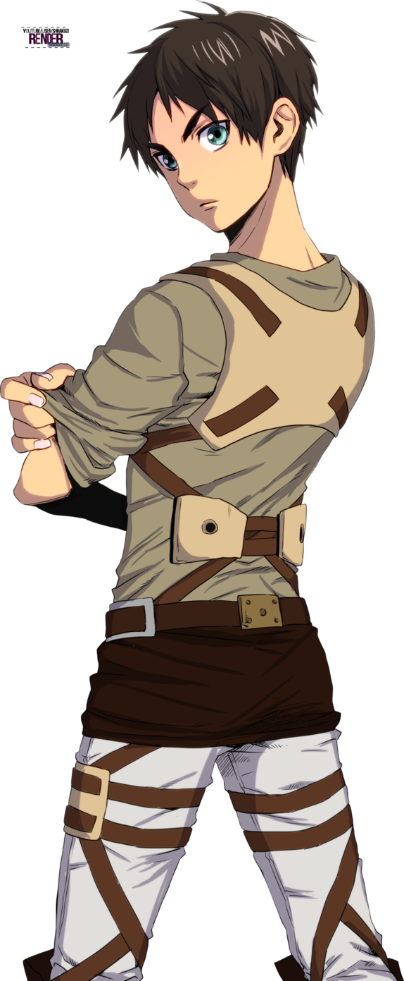 Shingeki No Kyojin - Attack On Titan Eren Jäger (574x1391), Png Download