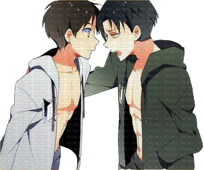 Eren X Livai - L Attacco Dei Giganti Eren (400x335), Png Download