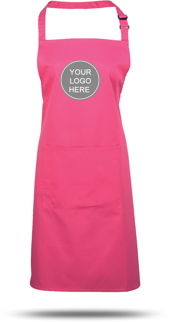 Apron Download Free Png - Premier Colours Bib Apron With Pocket-pr154 - One Size (1000x1445), Png Download