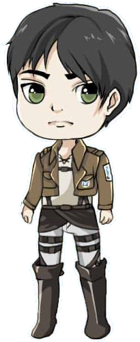 Eren Jaeger Chibi By Alexlarar On Deviantart - Photograph (380x540), Png Download