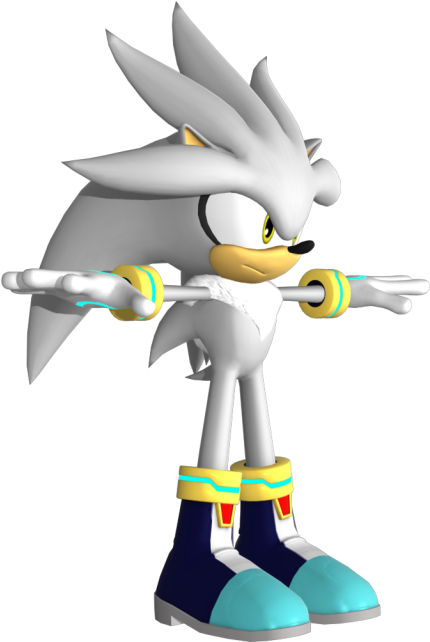 Download Zip Archive - Silver The Hedgehog Sonic Forces (750x650), Png Download