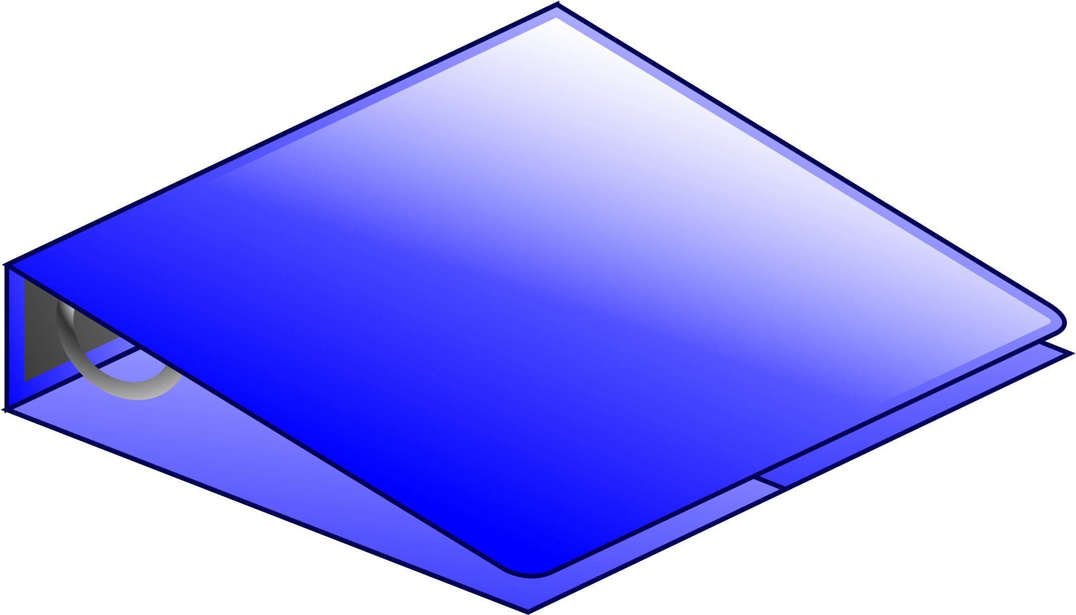 This Free Icons Png Design Of Blue 3-ring Binder (2400x2400), Png Download