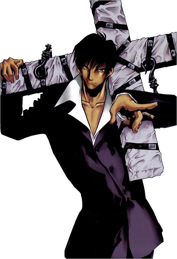 Wolfwood - Nicholas D Wolfwood Png (587x861), Png Download