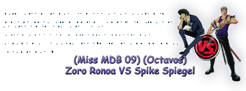 Zoro Ronoa Vs Spike Spiegel - Roronoa Zoro (809x300), Png Download