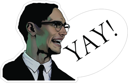 Gotham On Fox Stickers 13 - Gotham Stickers (442x286), Png Download
