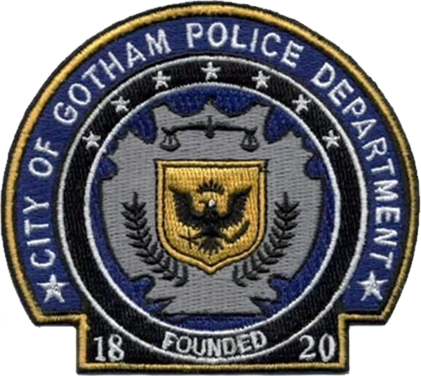 Gotham City Police Department Shoulder Patch - Gotham Police Department Logo (600x537), Png Download