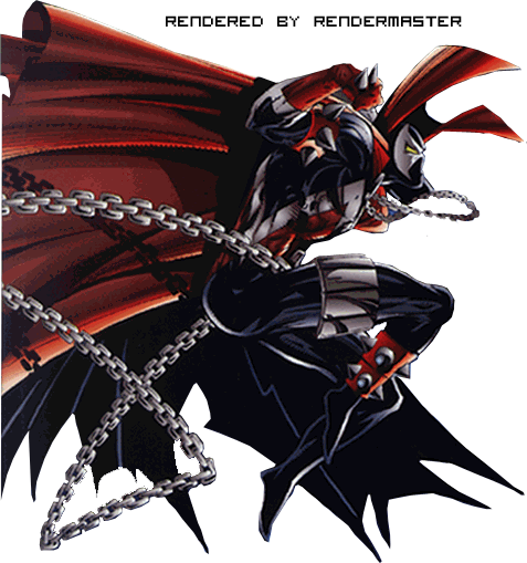 Source - - Spawn And Batman [book] (477x509), Png Download