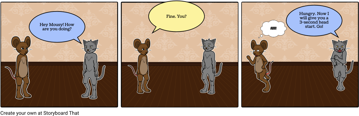 Mousy And Claws - Cartoon (1164x385), Png Download