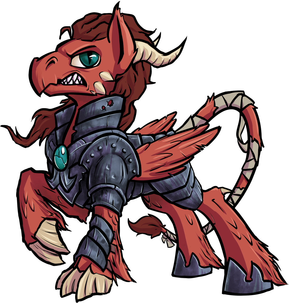 Kalemon, Claws, Dracony, Fallout Equestria, Horns, - Cartoon (1000x1000), Png Download