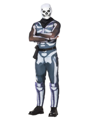 Adult Skull Trooper Costume - Disfraz De Skull Trooper (740x416), Png Download