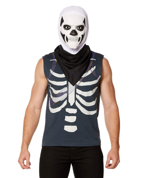 Fortnite Skull Trooper Skin Kit Halloween Cosplay Video - Fortnite Skull Trooper Halloween Costume (1024x576), Png Download