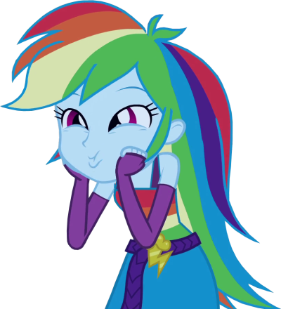 Rainbow Dash Equestria Girls - Equestria Girls Rainbow Dash So Awesome (400x440), Png Download