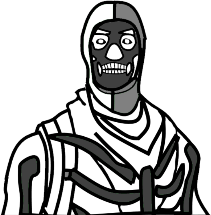 Reverse Skull-trooper - Skull Trooper Png Drawing (800x800), Png Download