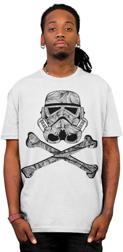 Skulltrooper T-shirt - Skulltrooper Canvas Print - Small By Ismael Sandiego (600x900), Png Download
