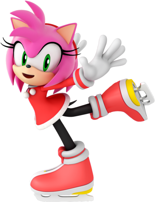 Did A Couple Of Edits Because I Wanted To See How Amy's - Mario And Sonic At The Olympic Winter Games Amy (540x720), Png Download