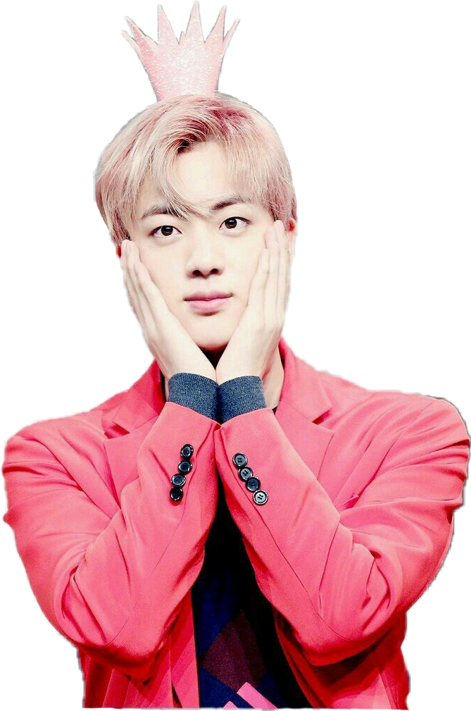 Svg Free Library Bts Run Wings Princess Transprent - Jin The Pink Princess (669x1009), Png Download