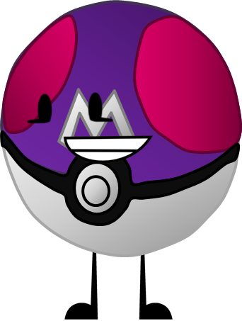 Master Ball-0 - Bfdi Ball (342x453), Png Download