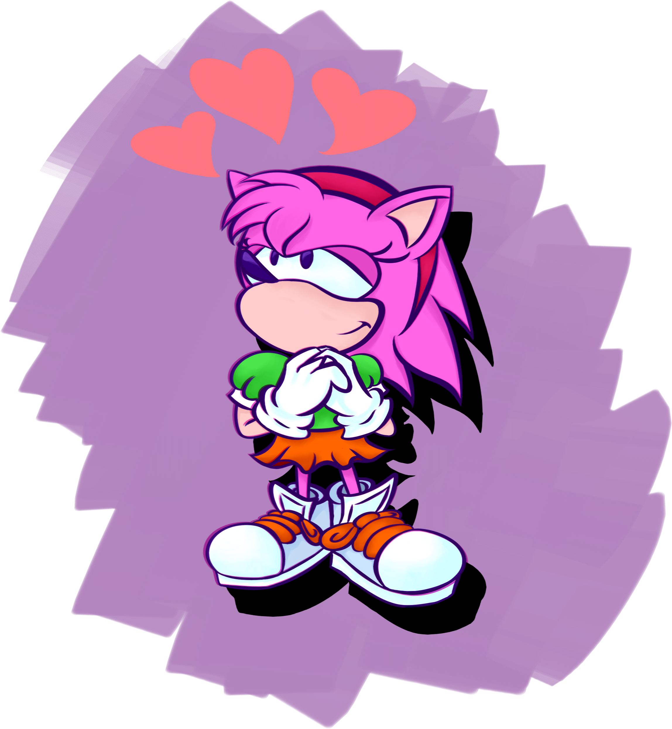 Clip Art Download Amy Rose Sonic Style - Sonic Cd (2600x2600), Png Download