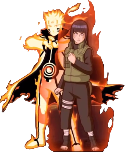 Naruto Chakra Kyuubi Y Hinata De Guerra - Namco Bandai Naruto Shippuden: Ultimate Ninja Storm (420x511), Png Download