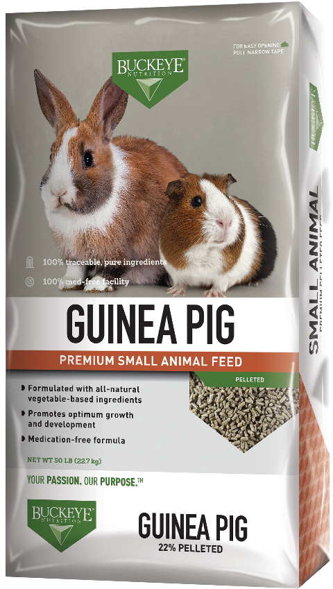Guinea Pig Pellets - Buckeye Nutrition (563x900), Png Download