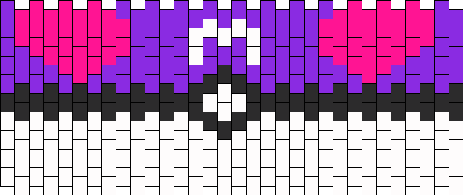 Master Ball Kandi Pattern - Ipod Touch (672x283), Png Download
