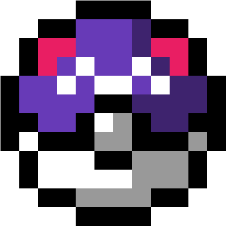 Master Ball - Pixel Art Pokeball (1184x1184), Png Download