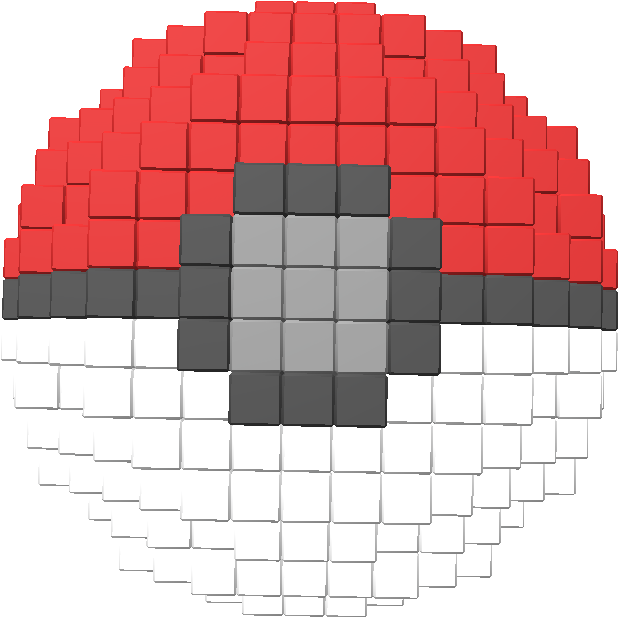 It's A 3d Poké Ball That Changes From A Poké Ball, - Composite Material (768x768), Png Download