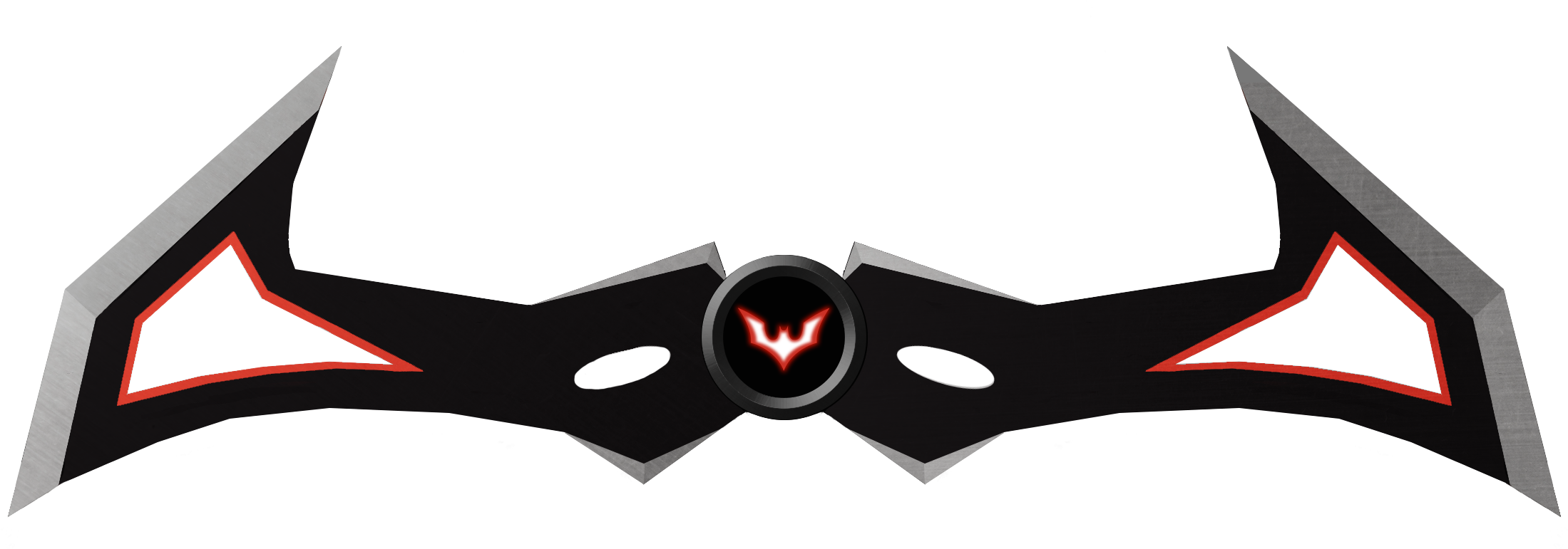 Batarang Drawing Weapon Png Freeuse Library - Batarang Redesign (2406x855), Png Download
