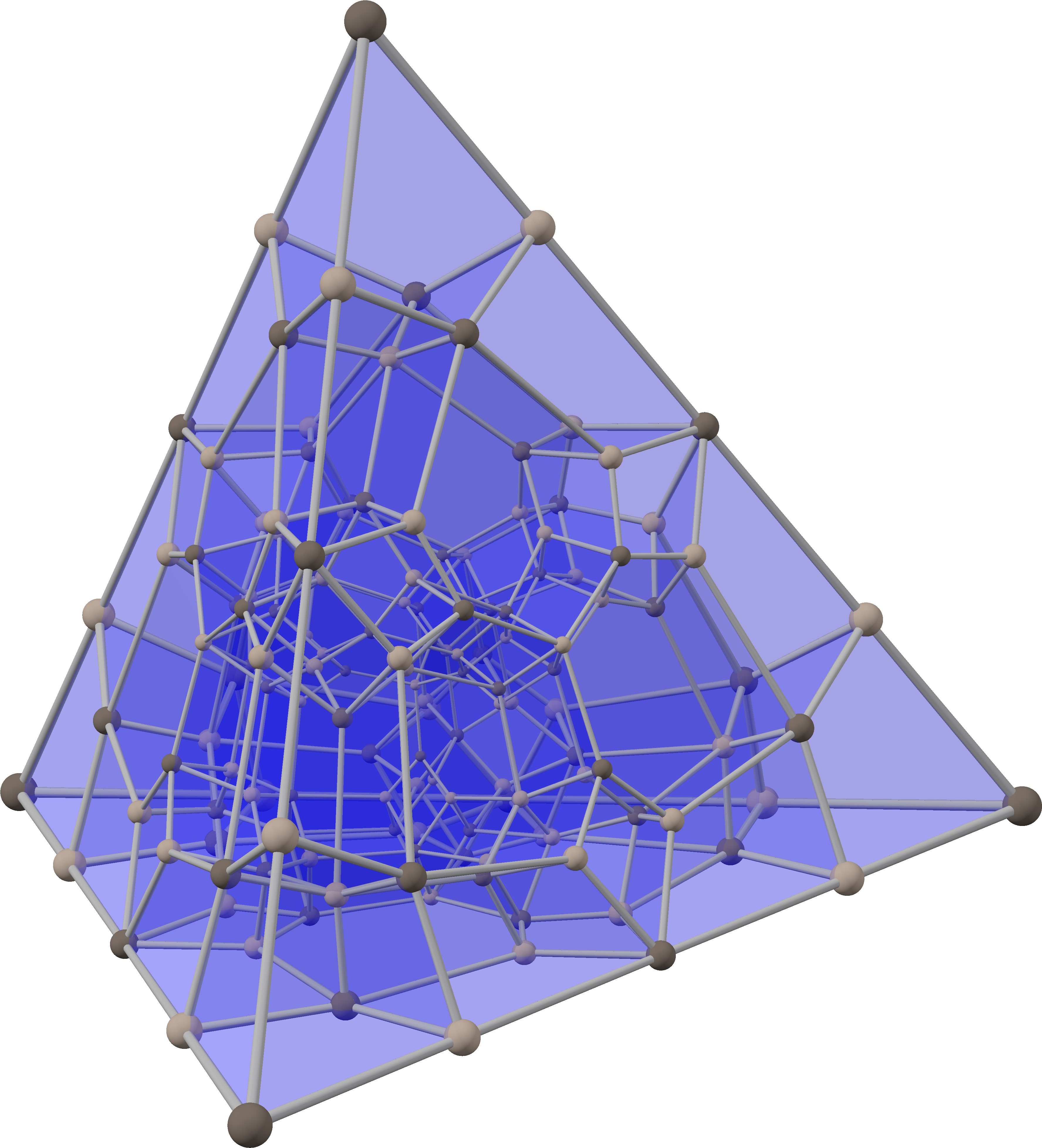 Concertina Tesseract With Blue Faces - Wikimedia Commons (3624x3990), Png Download