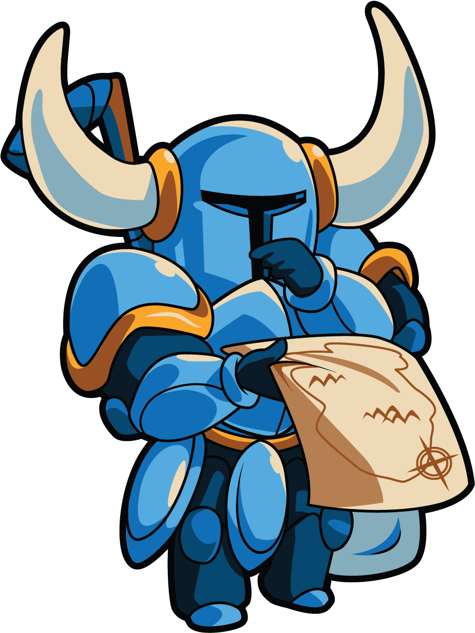 Map - Shovel Knight [amiibo Set] (1102x1333), Png Download