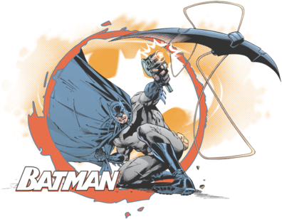Batman Batarang Shot Kid's T-shirt - Youth: Batman - Batarang Shot (400x315), Png Download