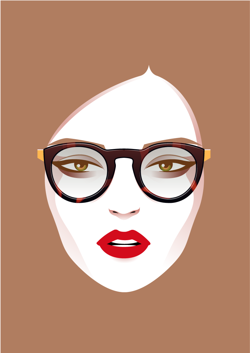 Fashion Faces - Illustration (1400x1191), Png Download