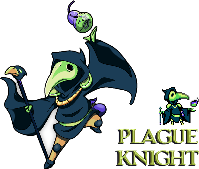 Undefined - Shovel Knight Plague Knight Body Swap (700x578), Png Download