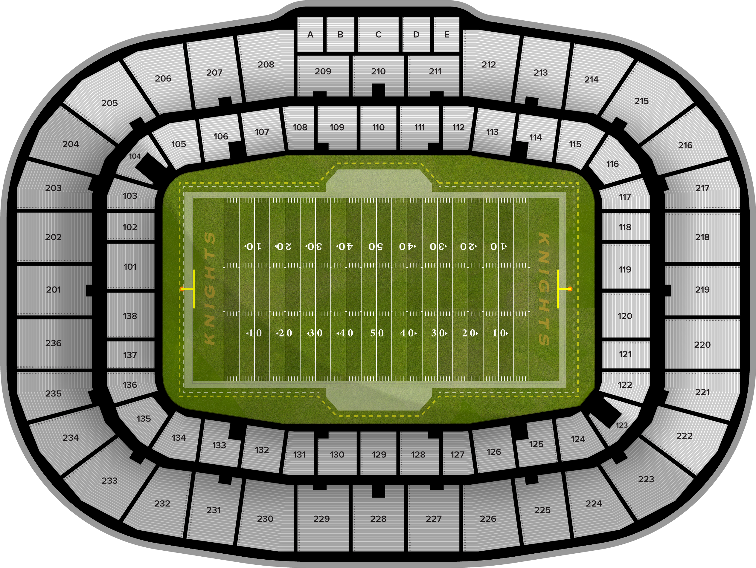 Usf Football At Ucf Football At Spectrum Stadium Nov - Spectrum Stadium (2560x1936), Png Download