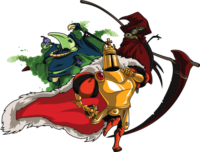 Shovel Knight - Specter Knight And Plague Knight (700x533), Png Download
