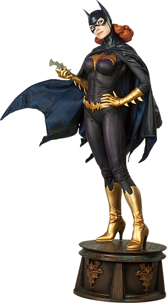 This Beautiful Batgirl Premium Format Figure Readies - Batgirl Premium Format Figure By Sideshow Collectibles (332x600), Png Download