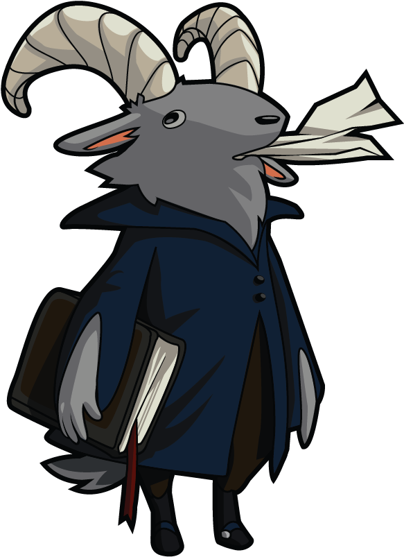 Shovel Knight Wii U Pc 3ds Goatician - Shovel Knight Characters Mr Hat (620x903), Png Download