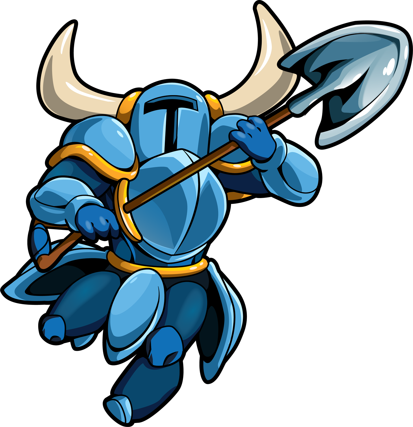 Everything About Shovel Knight Is So Perfect - Shovel Knight For Nintendo 3ds (1430x1479), Png Download