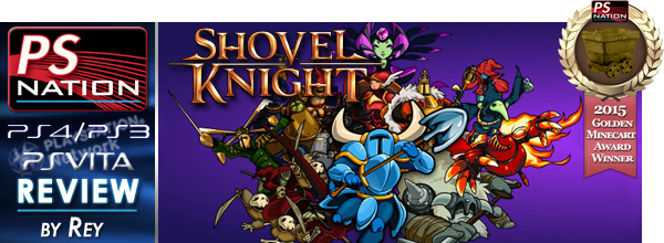 Shovel Knight Review Banner Gma - Shovel Knight For Nintendo 3ds (600x220), Png Download
