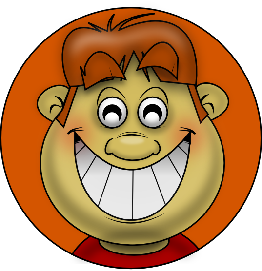 Evil Grin Cliparts - Grin Clipart (537x556), Png Download