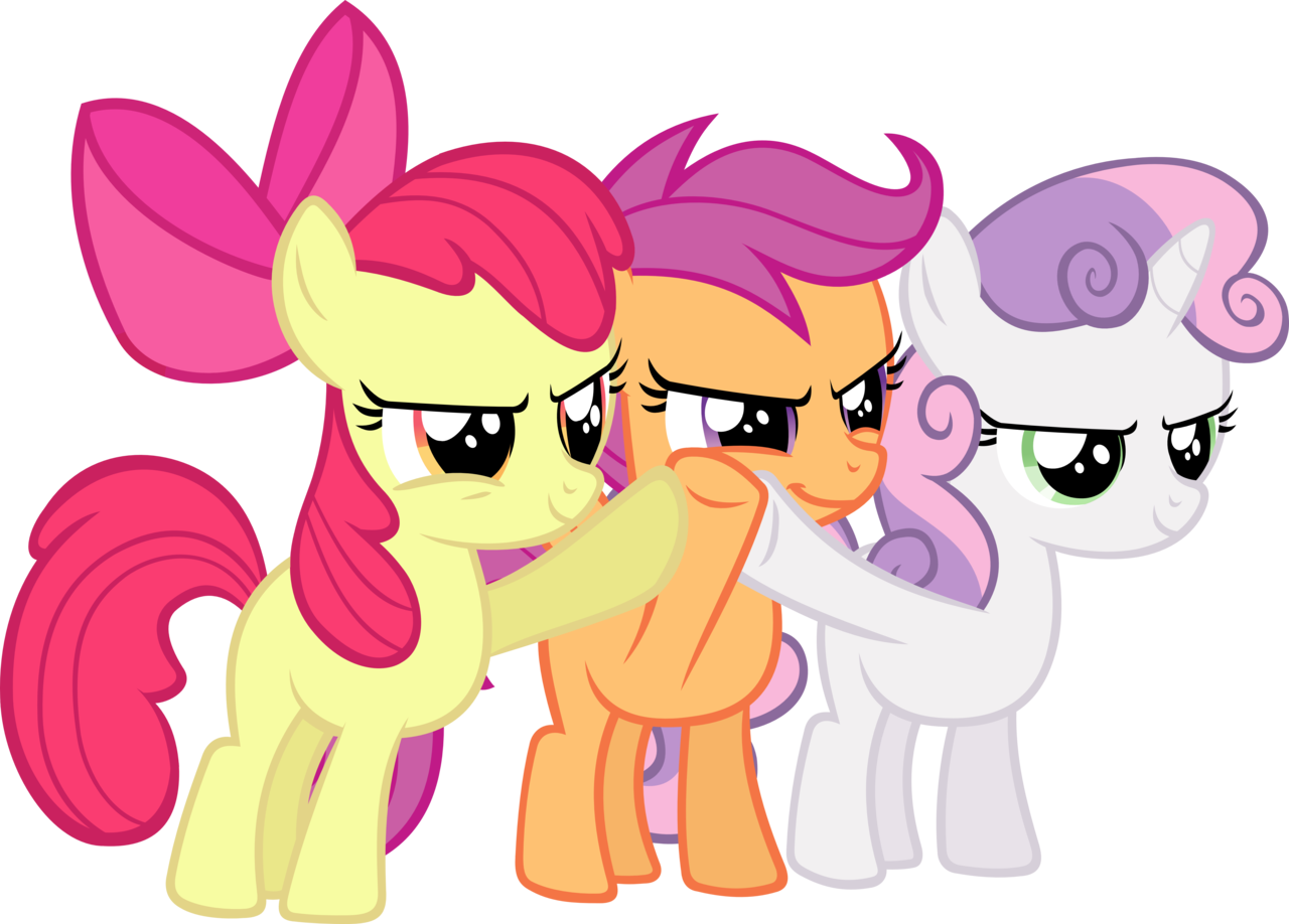 Evil Vector Apple Bloom - Evil Apple Bloom Sweetie Belle & Scootaloo (1280x918), Png Download