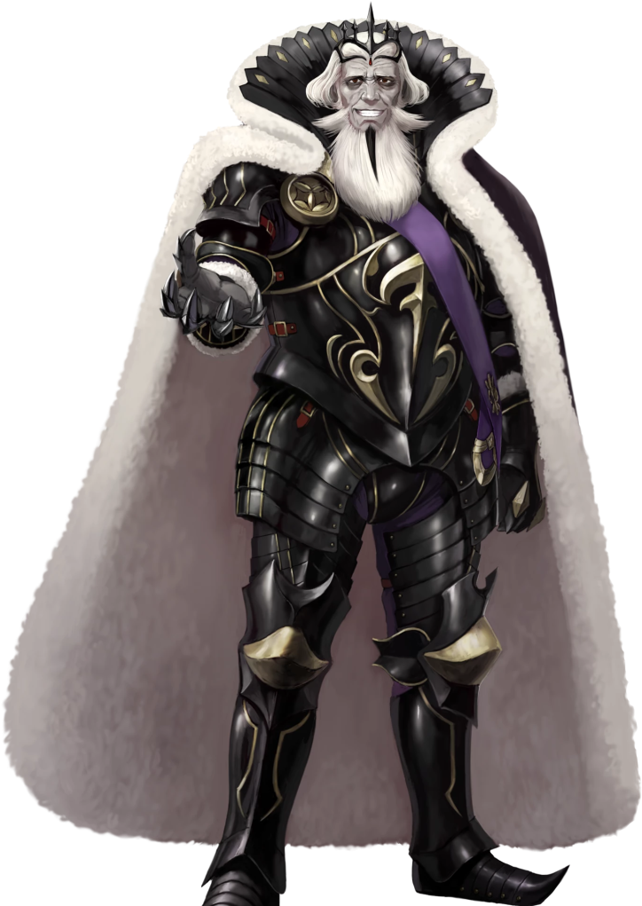 1boy Armor Armored Boots Beard Black Armor Black Footwear - Garon Fire Emblem Heroes (850x1020), Png Download