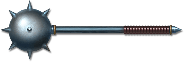 Weapon Two Handed Mace - Apple (778x302), Png Download