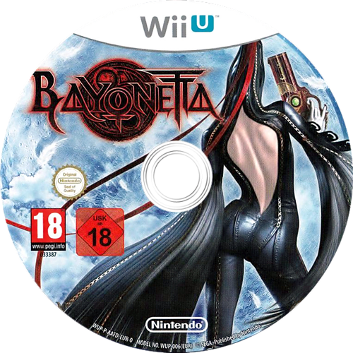 Bayonetta Wiiu Disc - Sega Xbox 360 Bayonetta (500x500), Png Download