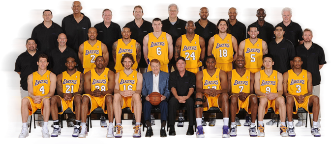 Los Angeles Lakers - 2009 Nba Champs Los Angeles Lakers (686x295), Png Download