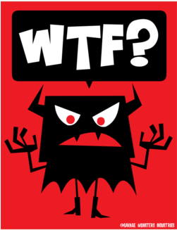Wtf - Devil Wtf Weekender Totes. By Artistshot (674x518), Png Download