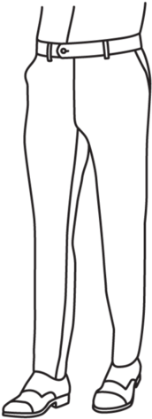 The Fit Guide - Trousers (1000x500), Png Download