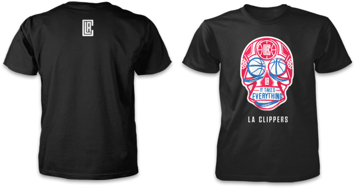 La Clippers On Twitter - Fear The Fighter Tshirt (1200x652), Png Download